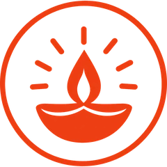 Aartis icon - a lit diya
