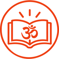 Stotrams icon - an open book with Om